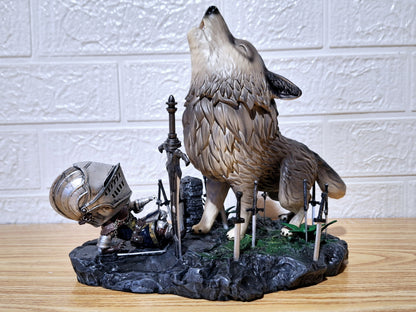 Figura Sif El Gran Lobo Gris Dark Souls 22 cm